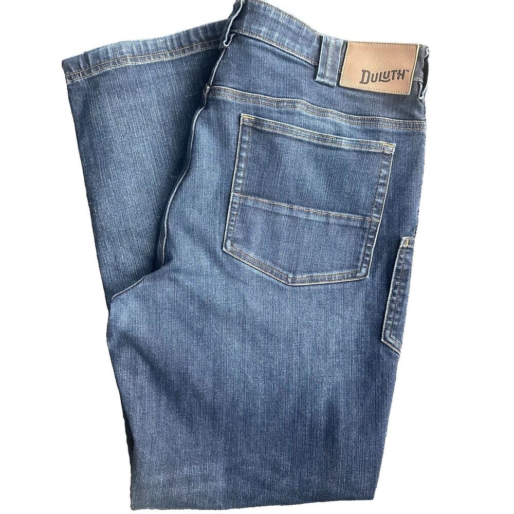 Duluth Ballroom Double Flex Jeans Men’s 36x32 Relaxed Fit Dark Wash Stretch